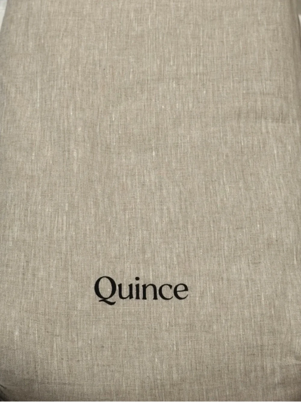 New! QUINCE European Linen Duvet Chambray Natural Sand King / Cal King 9816